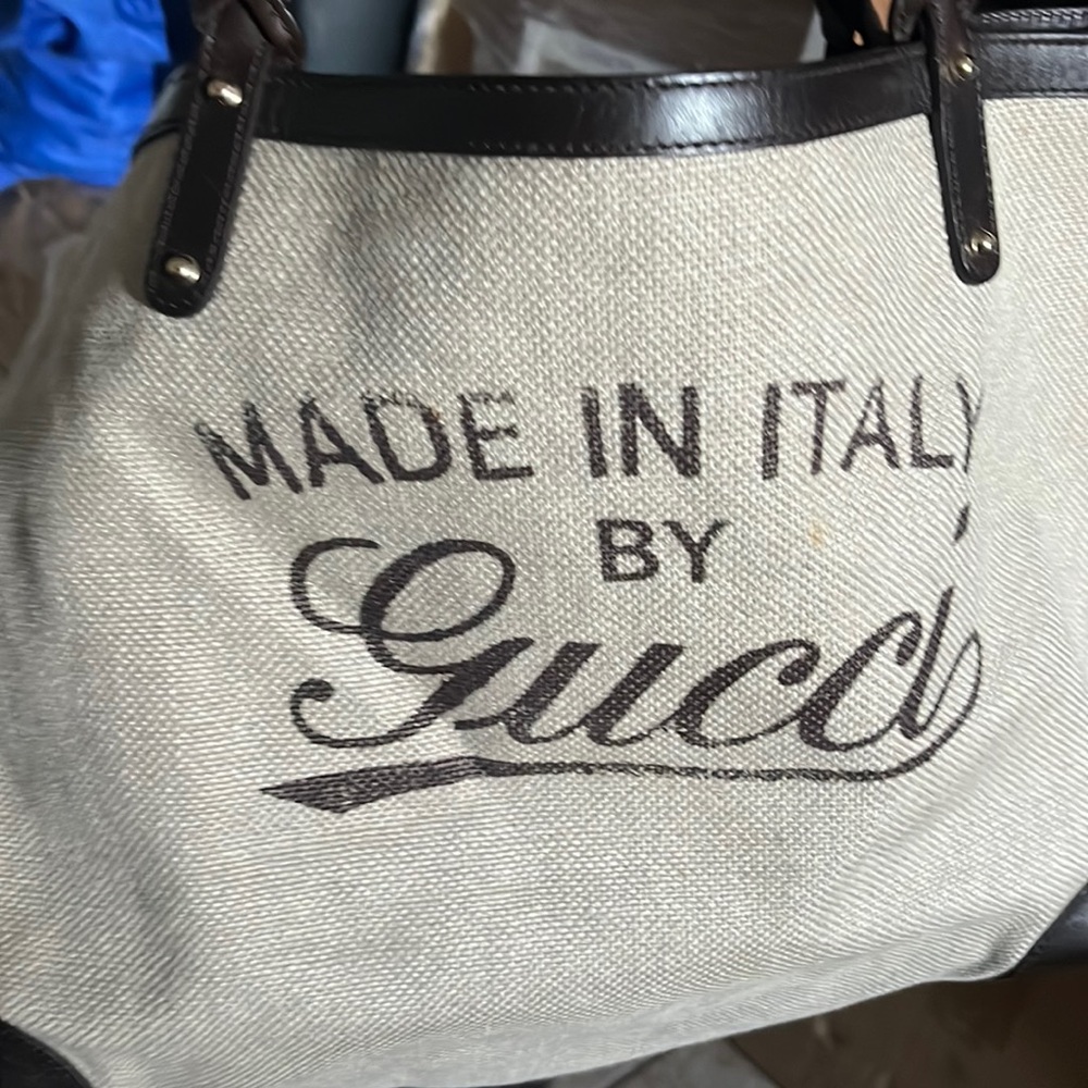 Authentic Gucci bag beige and brown